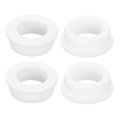 4pcs Rubber Grommets 1-1 2 38mm Drill Hole 8 28mm Id Top Hat Grommet White Silicone Plug Gasket For Wiring Automotive 