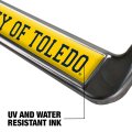 University Of Toledo School Logo Full Size Standard License Plate Metal Frame
