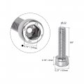 Uxcell 8-32x5 8 Hex Socket Head Cap Screw Bolts 304 Stainless Steel Polished 25pcs