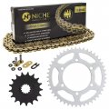 Niche Drive Sprocket Chain Combo For 2011-2018 Suzuki Gsxr750 Front 17 Rear 45 Tooth 520v-x X-ring 116 Links