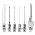 Nqeuepn Grease Needle Nozzle Injector With Tip Dispenser Fitting Tool For Gun Injection Used In Small Confined Spaces 