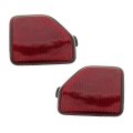 Rear Bumper Reflectors For Jeep Wrangler 2018 2019 2020 2021 2022 2023 Driver And Passenger Side Pair Capa Certified Molded 