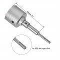 Uxcell Wall Hole Drill Bit 75mm Concrete Cement Stone Saw Cutter 150mming Depth Round Shank With Connecting Rod For Sds X4