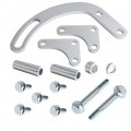 Dewhel Sbc Power Syeering Pump Bracket Billet Adjustable Lwp 350 Small Block Chevy Silver 