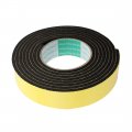 Uxcell 3meter 35mm X 5mm Single-side Adhesive Shockproof Sponge Foam Tape For Door Window Yellow Black
