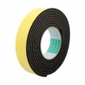 Uxcell 3meter 35mm X 5mm Single-side Adhesive Shockproof Sponge Foam Tape For Door Window Yellow Black