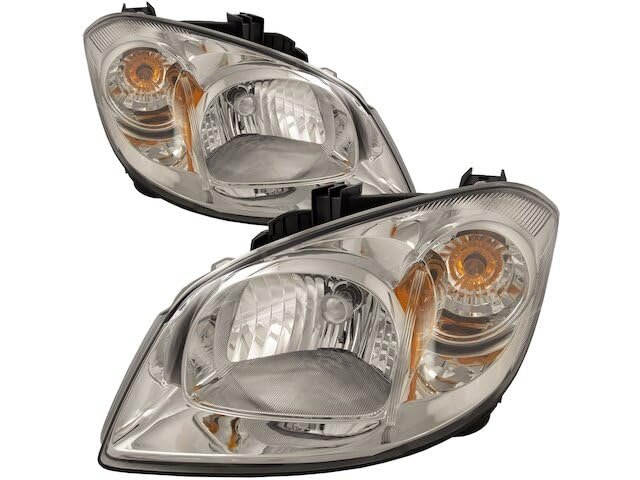 Headlight Assembly Set Of 2 With Bracket For 2005-2010 Chevy Cobalt