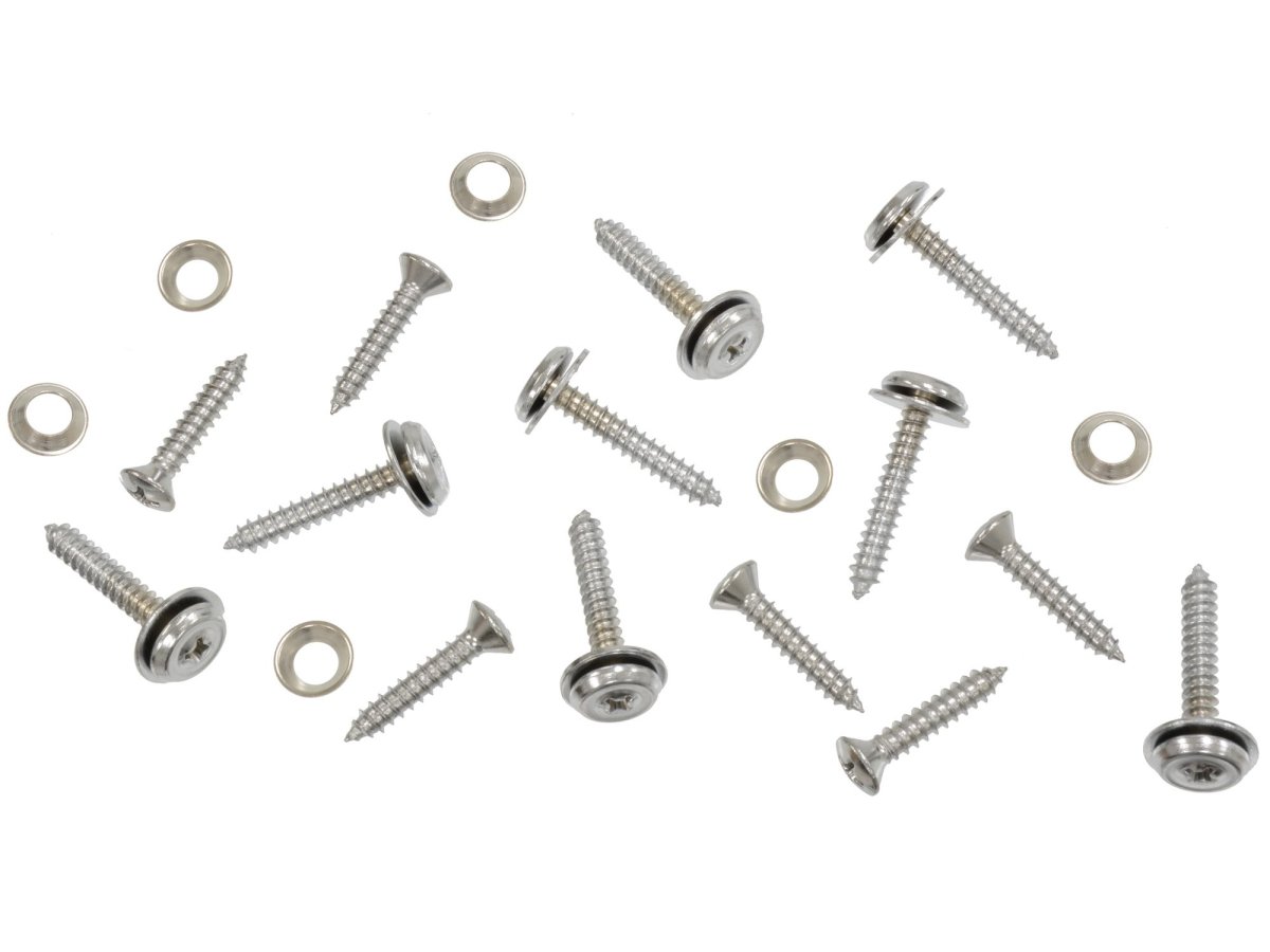 1963 1964 Corvette Kick Panel Screw Set Correct 14 Pieces Model 342182