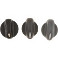 Temperature Control Knob For Pontiac Grand Prix 1997 2003 Black Plastic Illuminated Replacement Push On Attachment Method 