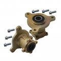 Tdpro Front Disc Brake Wheel Rim Hub Steering Knuckle Spindle Caliper With 110mm Rotor For Atv Quad Bike Go Kart Buggy