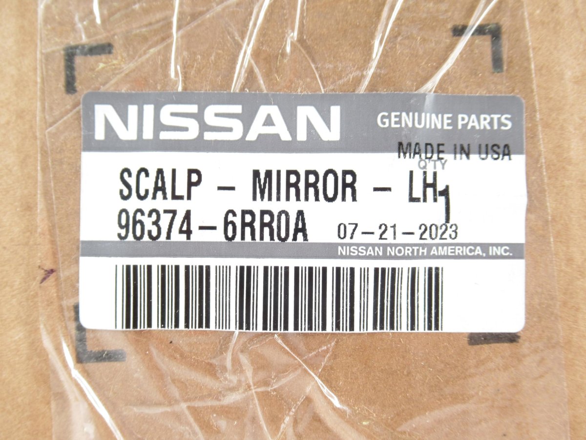Oem Genuine Nissan Left Driver Side Outer Rear View Mirror Cover Cap 96374-6rr0a 963746rr0a