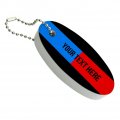 Graphics More Personalized Custom 1 Line Firefighter Police Thin Blue Red Floating Keychain Oval Foam Fishing Boat Buoy Key