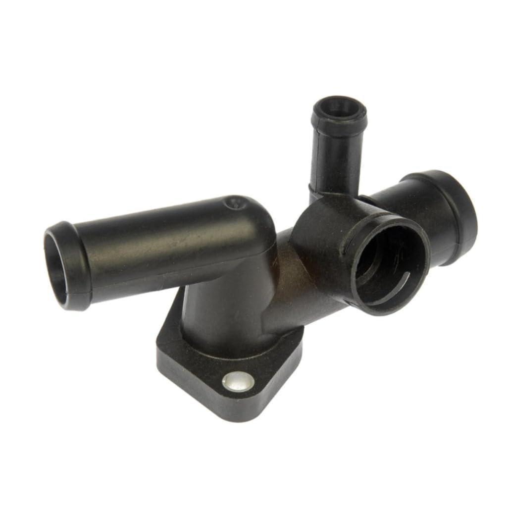 Engine Coolant Water Outlet For Volkswagen Jetta 2010 Plastic Black 90 Degrees Housing Neck 0 315 In Mounting Hole 1 25