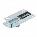 Uxcell Door Bolt Latch 50mm 2-inch Length Metal Security Automatic Window Gate Spring Bounce Lock Silver Tone