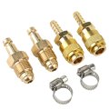 Tig Welding Quick Connect Adapter Kit 6 Piece Brass Fittings With 5 8 In Unf Male Thread For Argon Gas And Water Cooled Torch 