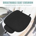 Car Front Seat Cushion Black Breathable Pu Leather Universal Interior Protector Mat Pad Fit Most Truck Suv Van