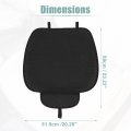 X Autohaux Car Front Seat Cushion Black Breathable Pu Leather Universal Interior Protector Mat Pad Fit Most Truck Suv Van