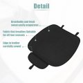 X Autohaux Car Front Seat Cushion Black Breathable Pu Leather Universal Interior Protector Mat Pad Fit Most Truck Suv Van