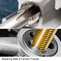 Uxcell 1 2 -20 Unf Tap And Die Set Hss Machine Thread With Round Threading Right Hand