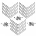 Dritz Campaign Hardware Small Smooth Right Angle Decorative Metal Corners Nickel 9 