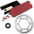 Caltric Red Drive Chain And Sprocket Kit Compatible With Suzuki Rm-z450 2008 2009 2010 2011 2012