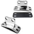 2 Piece Lower Exhaust Stack Bracket For Peterbilt 359 379 Stainless Steel With Rubber Gasket Part Number 14-12998 