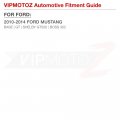 Vipmotoz Amber Led Strip Side Marker Light Front Fender Parking Lamp Replacement For 2010-2014 Ford Mustang S197 Black Housing