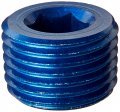 Aeroquip Fcm3685 Blue Anodized Aluminum 1 8 Npt Allen Head Pipe Plugs Pack Of 2 
