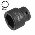 Uxcell 3 4-inch Drive By 35mm 6-point Shallow Impact Socket Cr-mo Metric