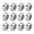 12pcs Stainless Steel Spacer 12mm Bore X 20mm Od 8mm Length Screw Bushing Plain Finish Round Metal For M12 Screws Bolts And 