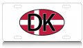 Denmark Flag World Flags Country Nations Aluminum License Plate Auto Suv Truck Tag W1 