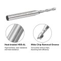 8pcs Hss-al 3mm Cutting Dia 6mm Shank 2 Flutes End Mill Milling Cutter Router Bits Upcut Spiral Tool For Wood Pvc Mdf Engraving