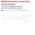 Vipmotoz Full Led Strip Side Marker Lights Fender Parking Lamps Compatible With 2012-2019 Vw Beetle 2018-2022 Tiguan Chrome