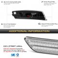 Vipmotoz Full Led Strip Side Marker Lights Fender Parking Lamps Compatible With 2012-2019 Vw Beetle 2018-2022 Tiguan Chrome