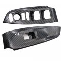 Secosautoparts Carbon Fiber Interior Window Switch Panel Cover Trim Compatible With Honda Accord 2018-2021