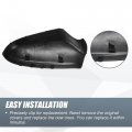 X Autohaux Pair Car Rear View Driver Passenger Side Mirror Cover Cap Replacement Silver Tone For Opel Vauxhall Astra H