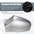 X Autohaux Pair Car Rear View Driver Passenger Side Mirror Cover Cap Replacement Silver Tone For Opel Vauxhall Astra H