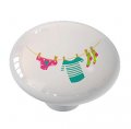 Gotham Decor Clothesline Ceramic Drawer Knob 