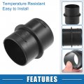 A Absopro Car Air Ducting Connector Straight Heater Duct Joiner Pipe 1 65 42mm Od Plastic Black