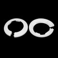 Uxcell 63mm Plastic Wall Flange Radiator Water Pipe Cover White 4pcs