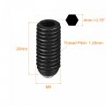 Uxcell Ball Point Set Screws 5pcs M8 X 20mm High Carbon Steel Metric Spring Hex Socket Grub Screw