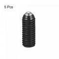 Uxcell Ball Point Set Screws 5pcs M8 X 20mm High Carbon Steel Metric Spring Hex Socket Grub Screw