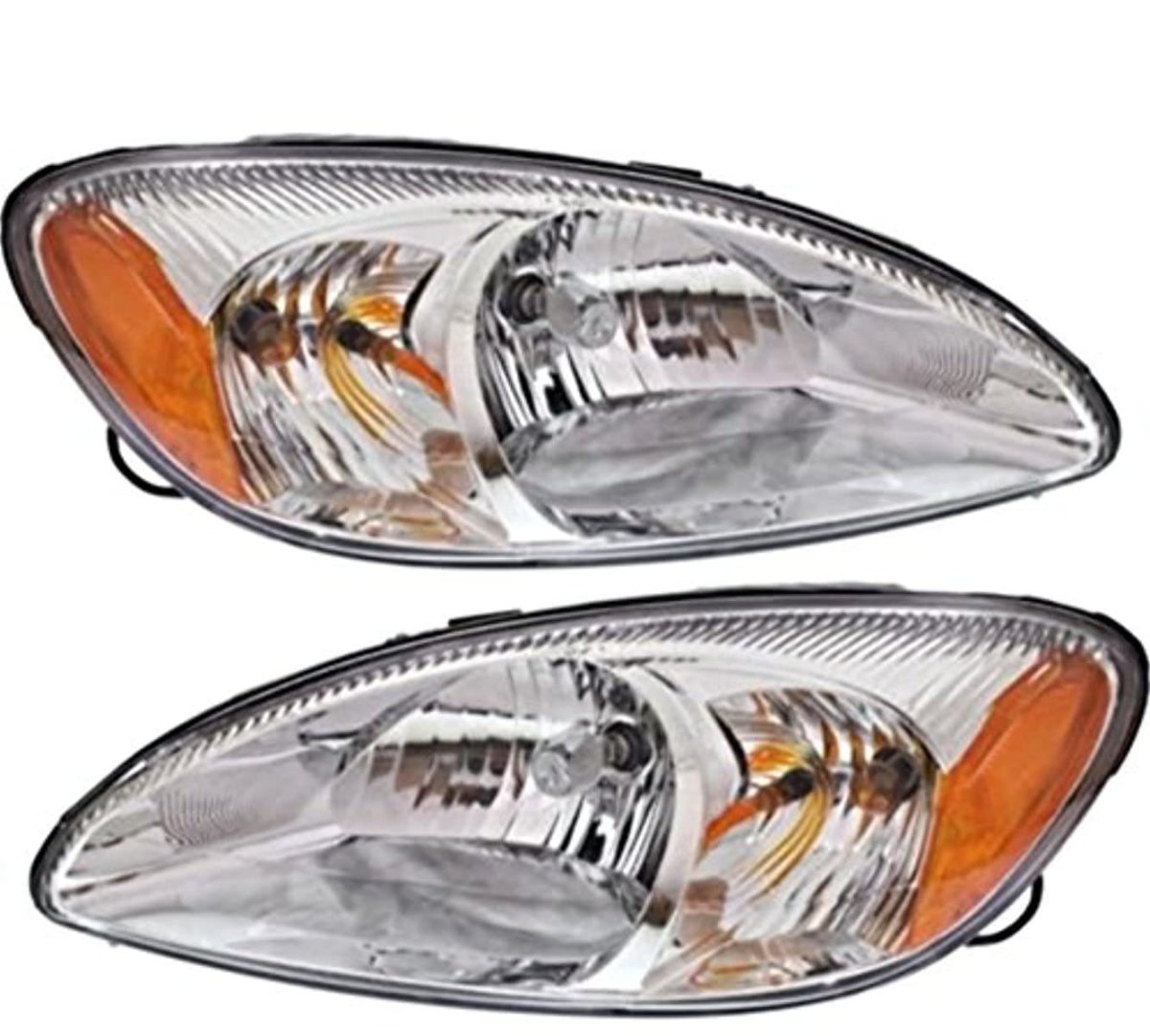 00-07 Ford Taurus Left And Right Headlamp Assemblies With Chrome Bezel Pair Waterproof Car Headlight