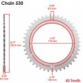 Caltric O-ring Drive Chain And Sprockets Compatible With Triumph Speed Triple 1050 2012-2016