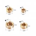 Uxcell Brass Internal Hex Pipe Plug Assortment 1 8pt 4pt 3 2pt Male Thread Socket Cap 4in1 2 Set