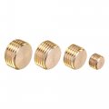Uxcell Brass Internal Hex Pipe Plug Assortment 1 8pt 4pt 3 2pt Male Thread Socket Cap 4in1 2 Set