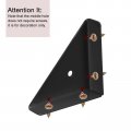 Uxcell 20pcs Angle Corner Brackets 66mm X Cold Rolled Steel Braces Joining Support With Screws For Desk Bed Edge Black