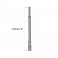 Uxcell Quick-change Nut Driver Bit 1 4 Hex Shank Magnetic Setter Drill Bits 6 Length Sae Sizes