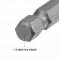 Uxcell Quick-change Nut Driver Bit 1 4 Hex Shank Magnetic Setter Drill Bits 6 Length Sae Sizes