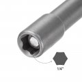Uxcell Quick-change Nut Driver Bit 1 4 Hex Shank Magnetic Setter Drill Bits 6 Length Sae Sizes